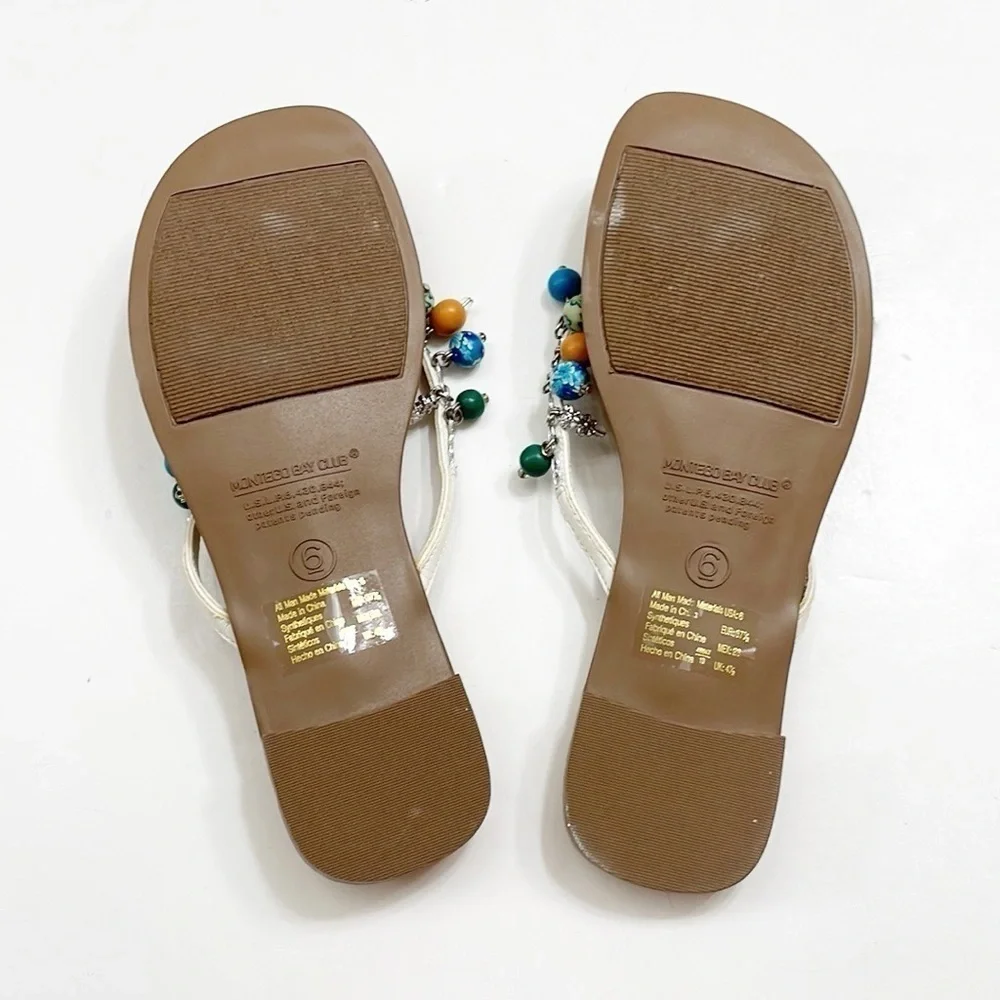 Montego Bay Club beaded sandals